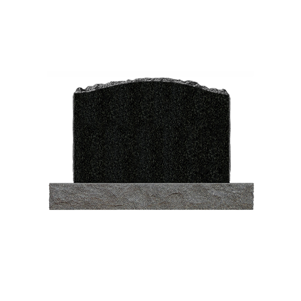black headstone