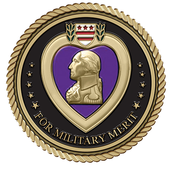 Purple Heart Medallion 4"