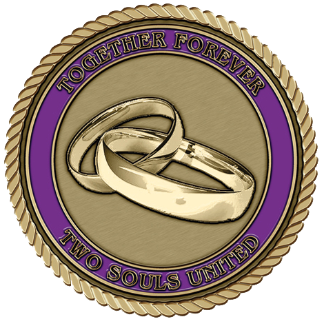 Couples Ring Medallion 2"