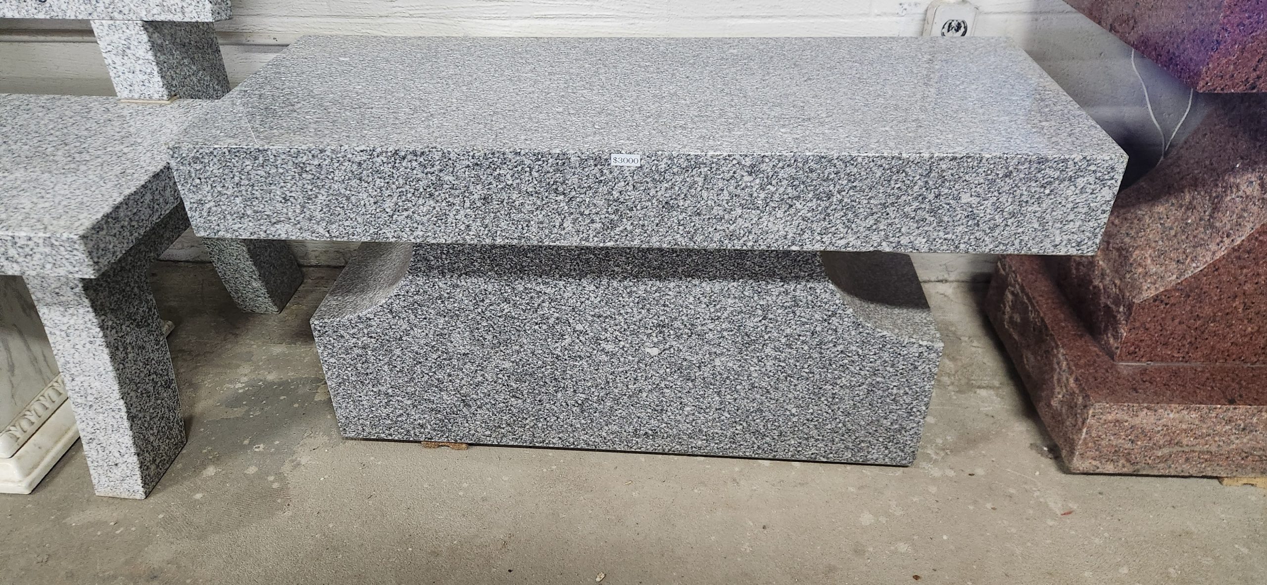 Medium Gray 3-foot bench