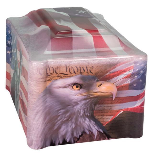 America Panoramic Cultured Marble Cremation Urn - Image 5