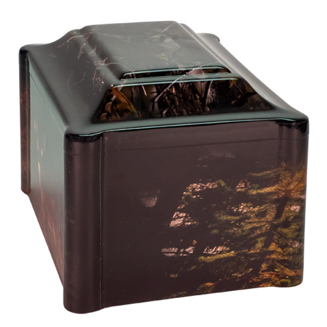 Deer/Bear Wildlife Panoramic Cremation Urn - Image 5
