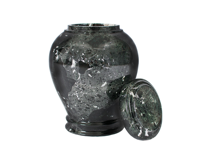 Embrace Green Zebra Marble Urn - Image 2