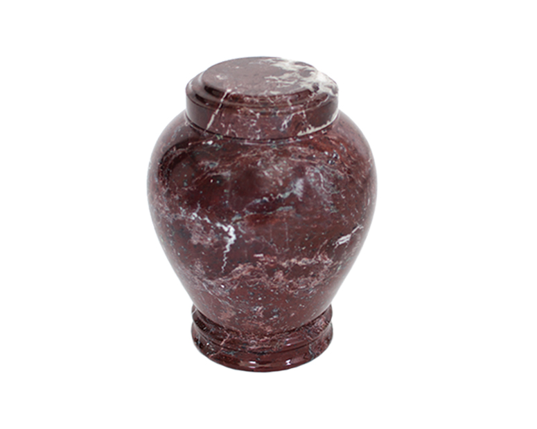 Embrace Red Zebra Marble Urn - Image 3