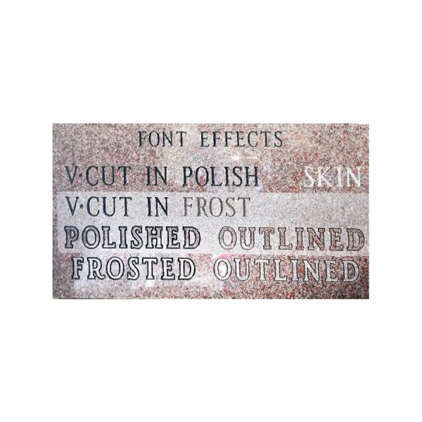 Mobile Lettering Dates 2″ and under V-Cut or Skin Sunk – Fenton Memorials