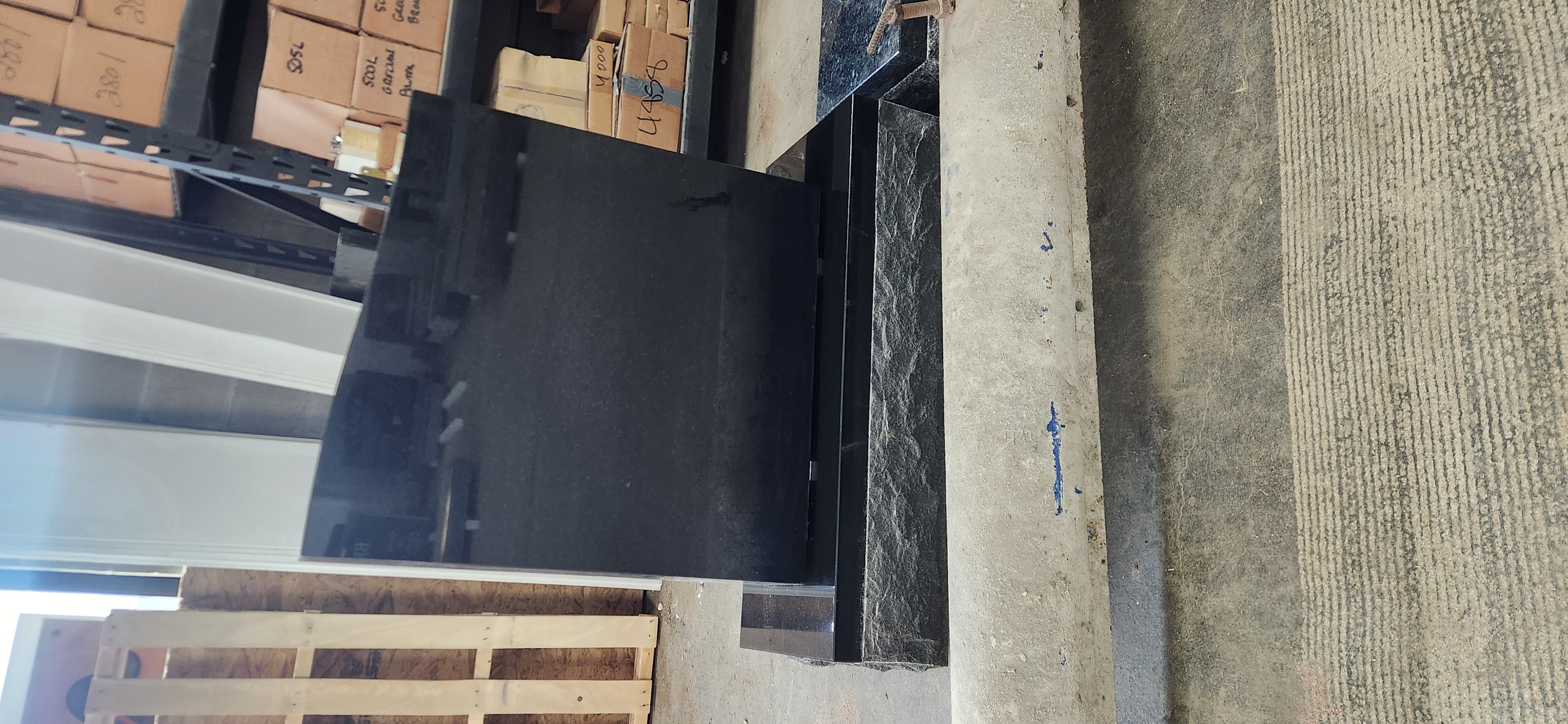 Jet Black Half Serptop 26x8x28 on 36x14x8 base - Image 2